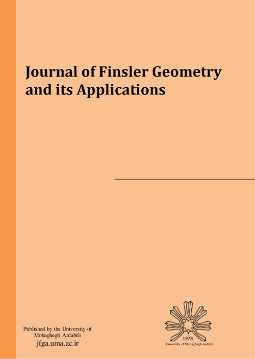 Finsler Geometry and its Applications - Volume:1 Issue: 2, Dec 2020