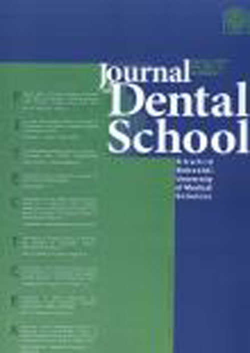 Dental School - Volume:38 Issue: 2, Spring 2020