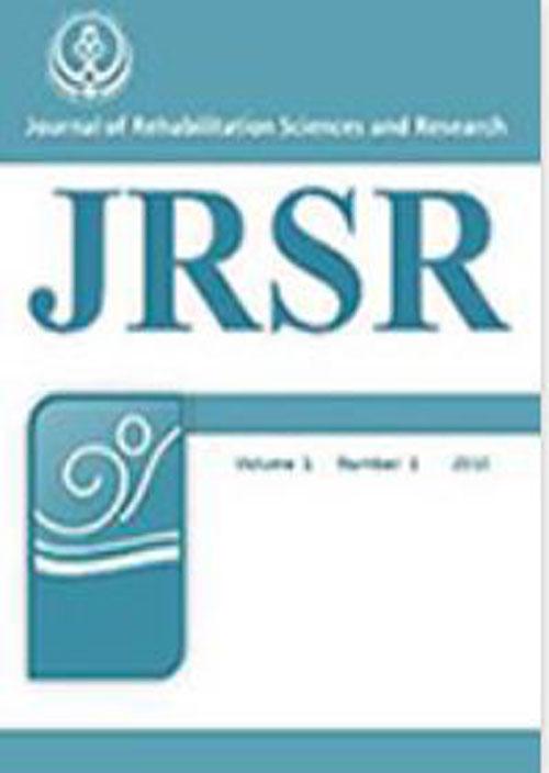 Rehabilitation Sciences and Research - Volume:8 Issue: 3, Sep 2021