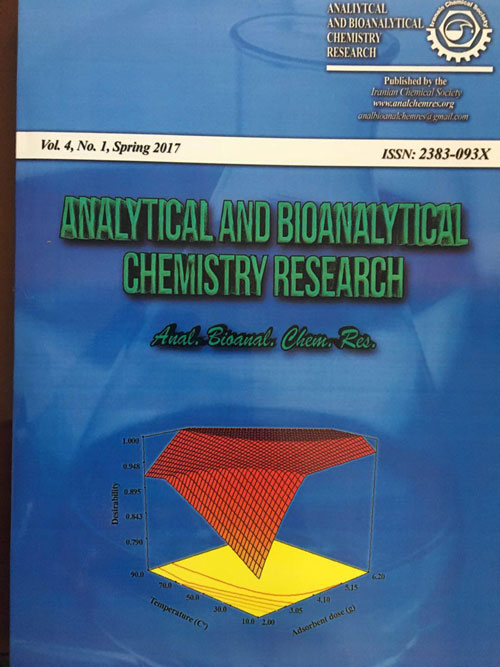 Analytical and Bioanalytical Chemistry Research - Volume:9 Issue: 2, Spring 2022