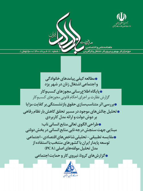 مدیریت بازار کار ایران - پیاپی 61 (خرداد 1400)
