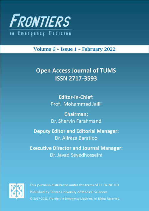 Frontiers in Emergency Medicine - Volume:6 Issue: 1, Winter 2022