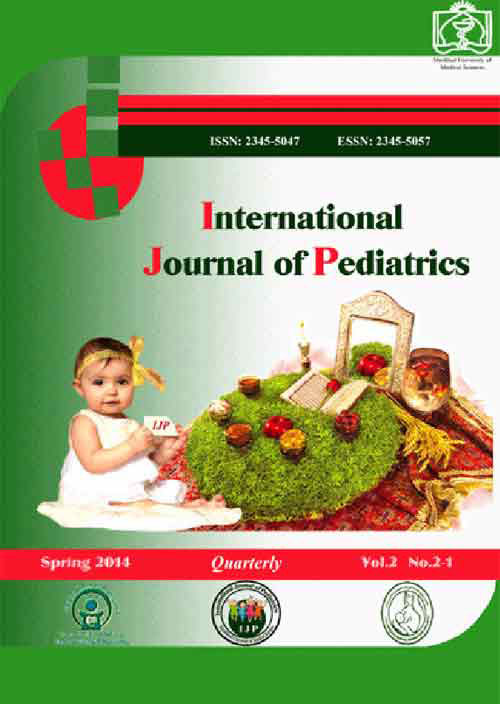 Pediatrics - Volume:9 Issue: 95, Nov 2021