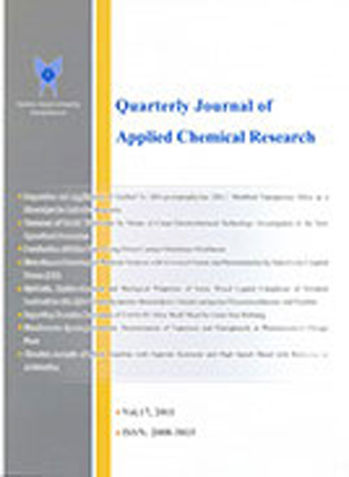 Applied Chemical Research - Volume:16 Issue: 1, Winter 2022