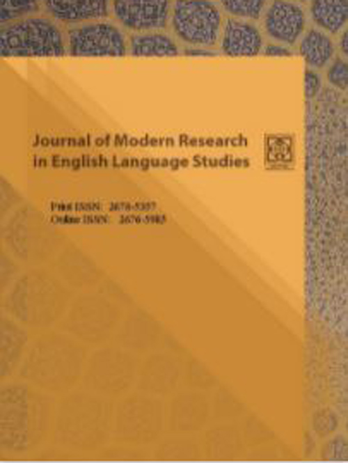 Modern Research in English Language Studies - Volume:9 Issue: 1, Winter 2022