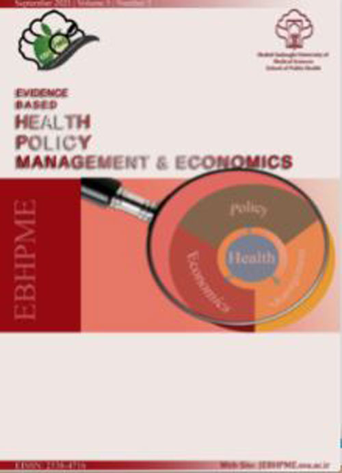 Evidence Based Health Policy, Management and Economics - Volume:5 Issue: 4, Dec 2021