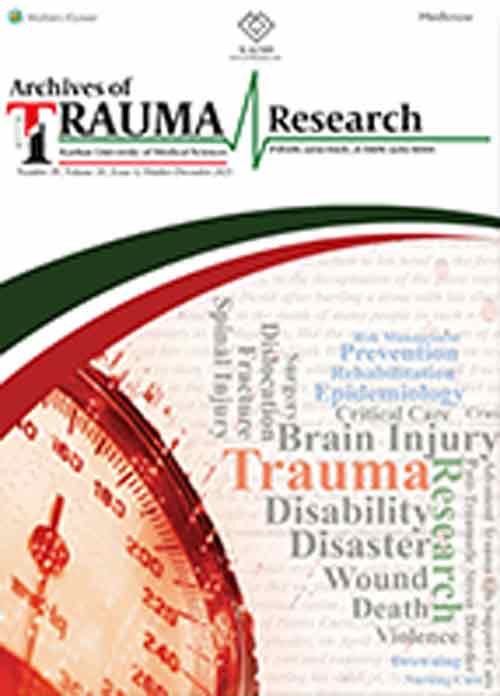 Archives of Trauma Research - Volume:10 Issue: 4, Oct-Dec 2021