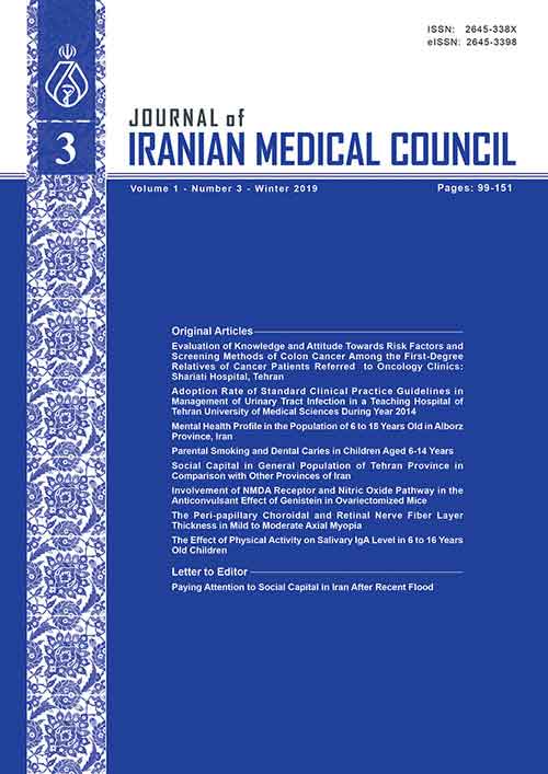 Medical Council - Volume:4 Issue: 4, Autumn 2021