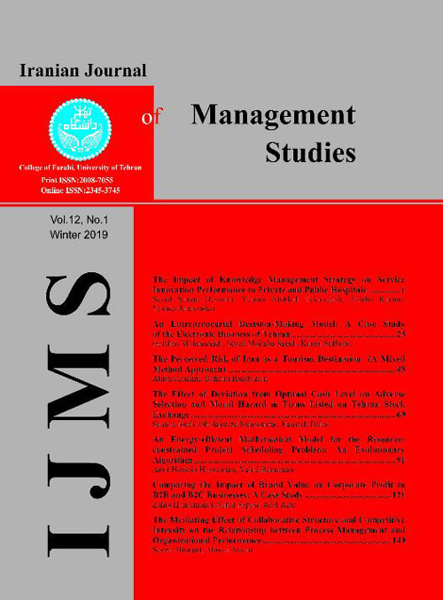 Management Studies - Volume:15 Issue: 2, Spring 2022