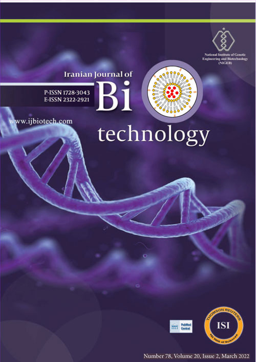 Biotechnology - Volume:20 Issue: 2, Spring 2022