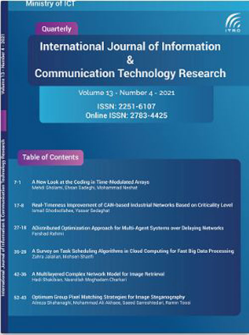 Information and Communication Technology Research - Volume:13 Issue: 4, Autumn 2021