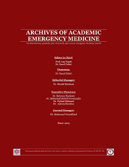 Archives of Academic Emergency Medicine - Volume:10 Issue: 1, 2022