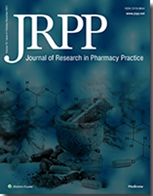 Research in Pharmacy Practice - Volume:10 Issue: 4, Oct-Dec 2021