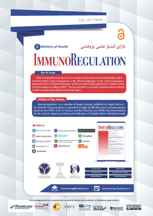 Immunoregulation - Volume:4 Issue: 2, Winter 2021