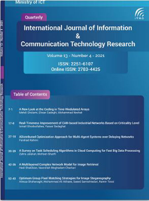 Information and Communication Technology Research - Volume:14 Issue: 1, Winter 2022