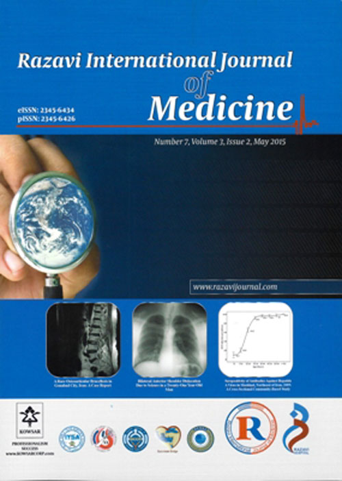 Razavi International Journal of Medicine - Volume:10 Issue: 2, Spring 2022