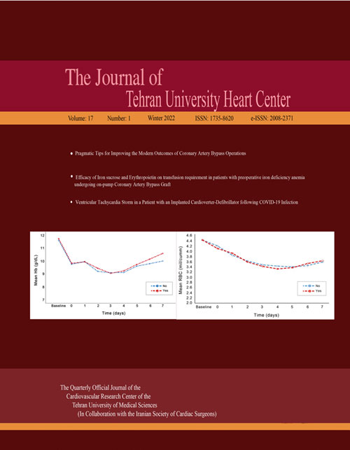 Tehran University Heart Center - Volume:17 Issue: 2, Apr 2022
