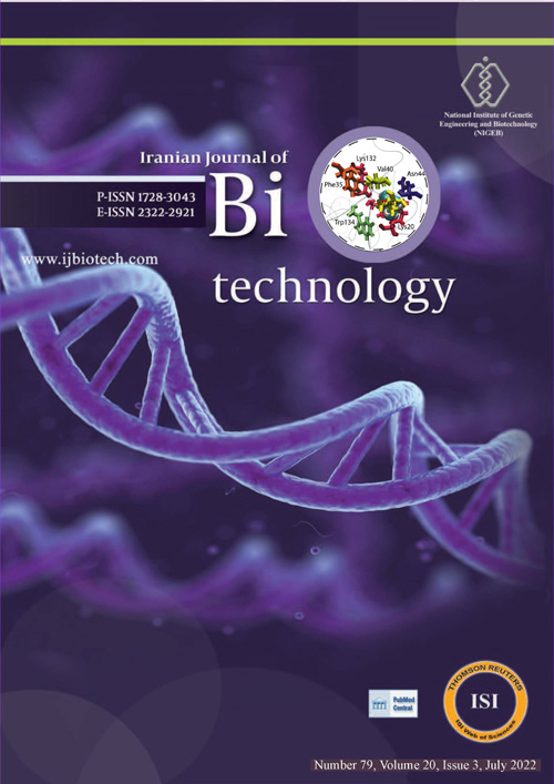Biotechnology - Volume:20 Issue: 3, Summer 2022