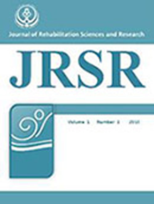 Rehabilitation Sciences and Research - Volume:9 Issue: 2, Jun 2022