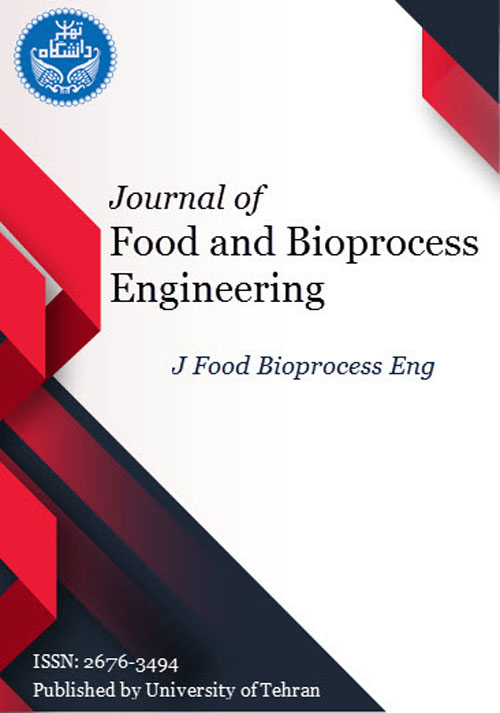 Food and Bioprocess Engineering - Volume:5 Issue: 1, Winter-Spring 2022