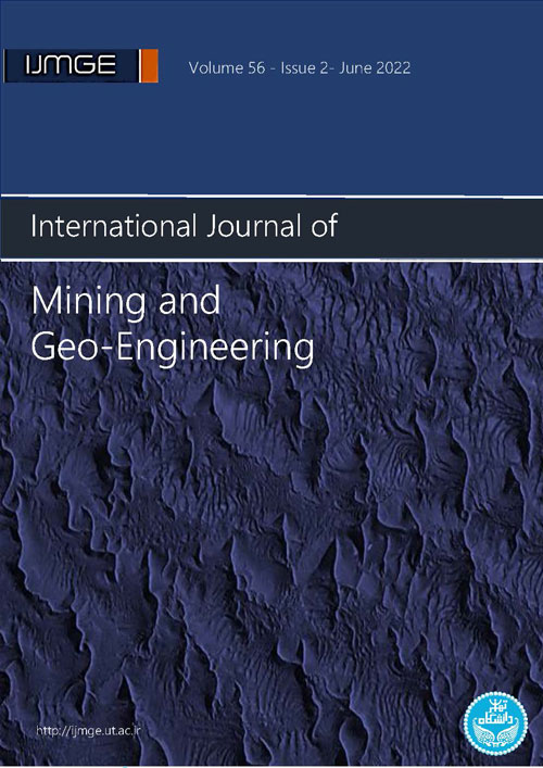 Mining & Geo-Engineering - Volume:56 Issue: 2, Spring 2022