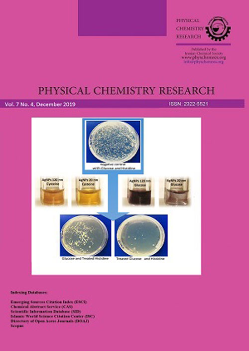 Physical Chemistry Research - Volume:11 Issue: 2, Spring 2023