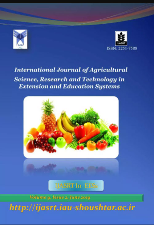 Agricultural Science Research and Technology in Extension and Education Systems - Volume:11 Issue: 1, Mar 2021