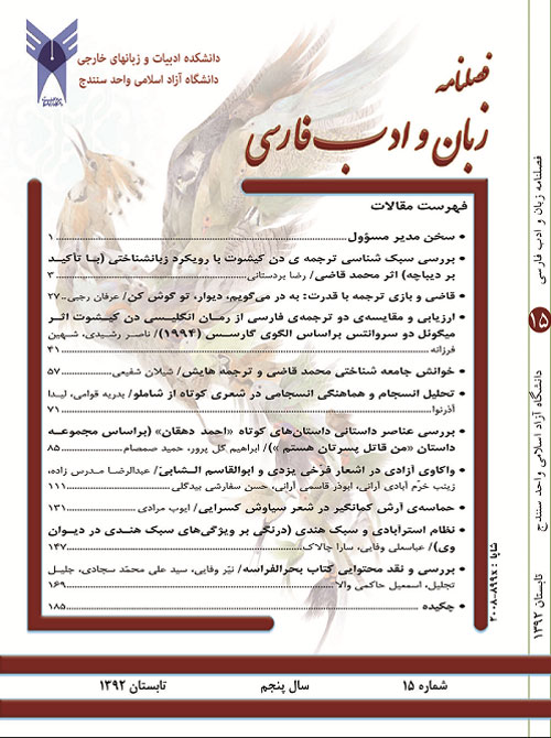 زبان و ادب فارسی - پیاپی 51 (تابستان 1401)