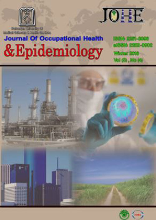 Occupational Health and Epidemiology - Volume:11 Issue: 2, Spring 2022