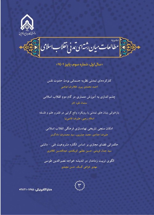 مطالعات میان رشته ای تمدنی انقلاب اسلامی - پیاپی 3 (پاییز 1401)