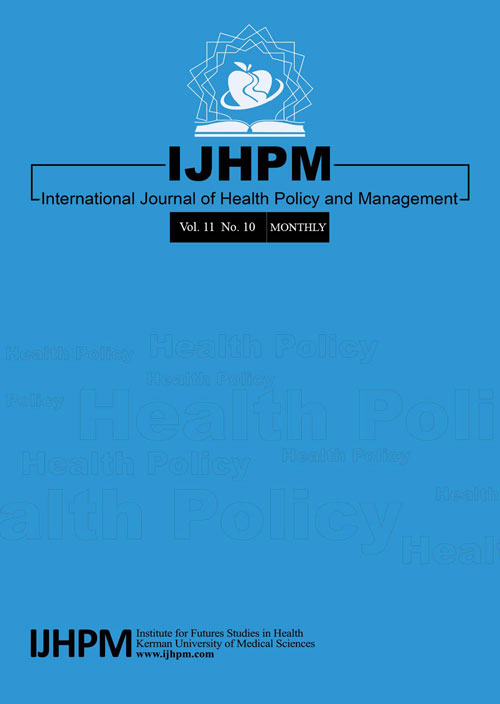 Health Policy and Management - Volume:11 Issue: 10, Oct 2022