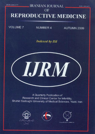 Reproductive BioMedicine - Volume:7 Issue: 4, Apr 2009
