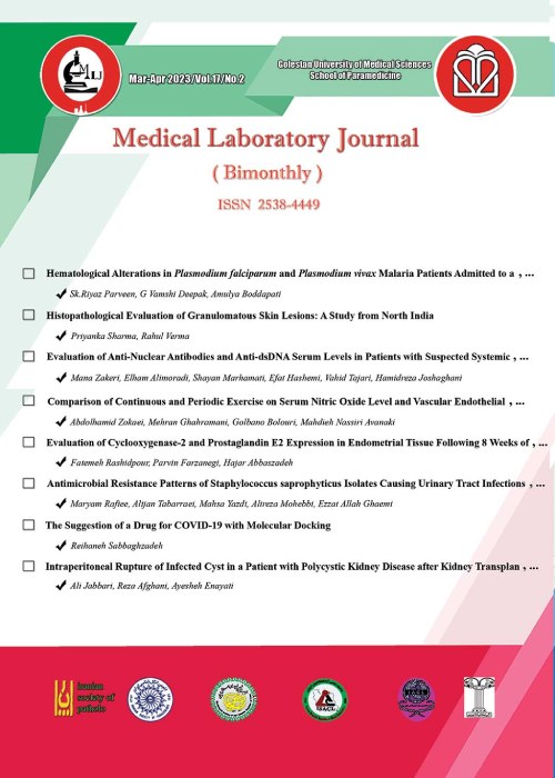 Medical Laboratory Journal - Volume:17 Issue: 2, Mar-Apr 2023