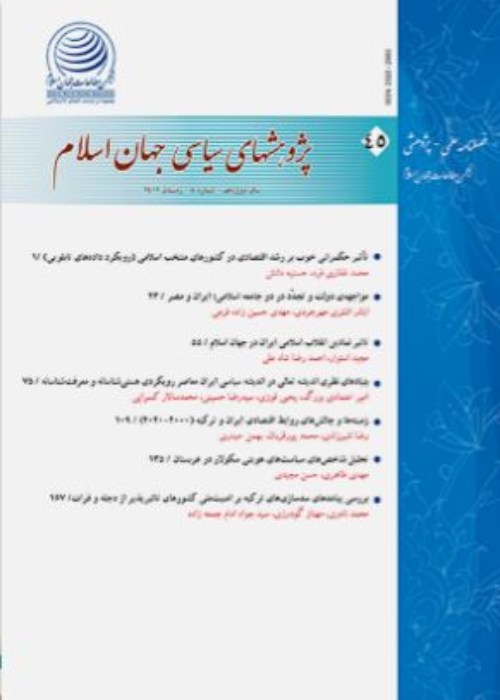 پژوهشهای سیاسی جهان اسلام - سال دوازدهم شماره 3 (پیاپی 44، پاییز 1401)