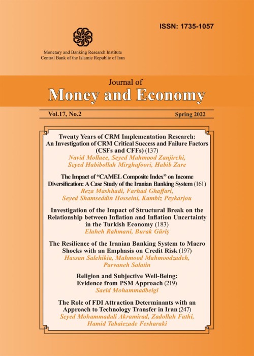 Money & Economy - Volume:17 Issue: 2, Spring 2022