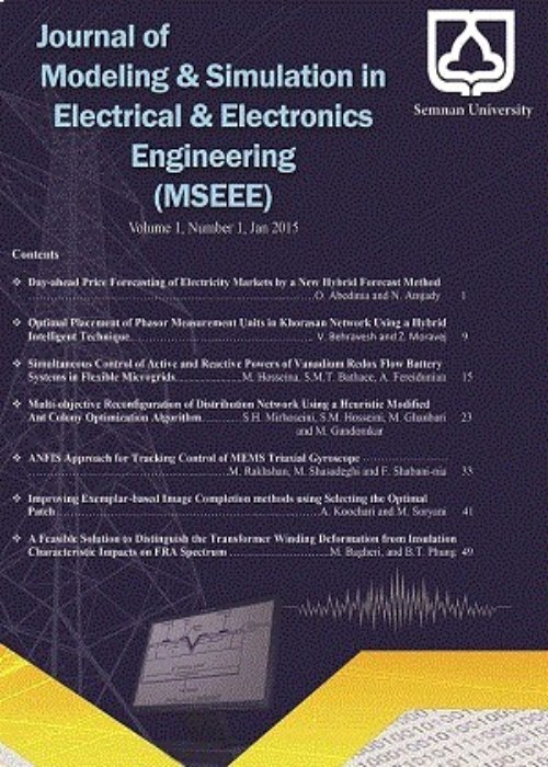 Modeling and Simulation in Electrical and Electronics Engineering - Volume:2 Issue: 1, Winter 2022