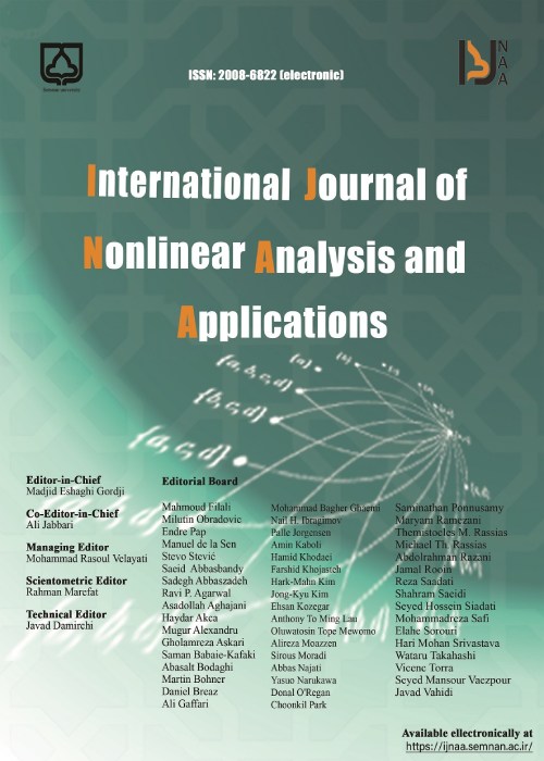 Nonlinear Analysis And Applications - Volume:14 Issue: 1, Jan 2023