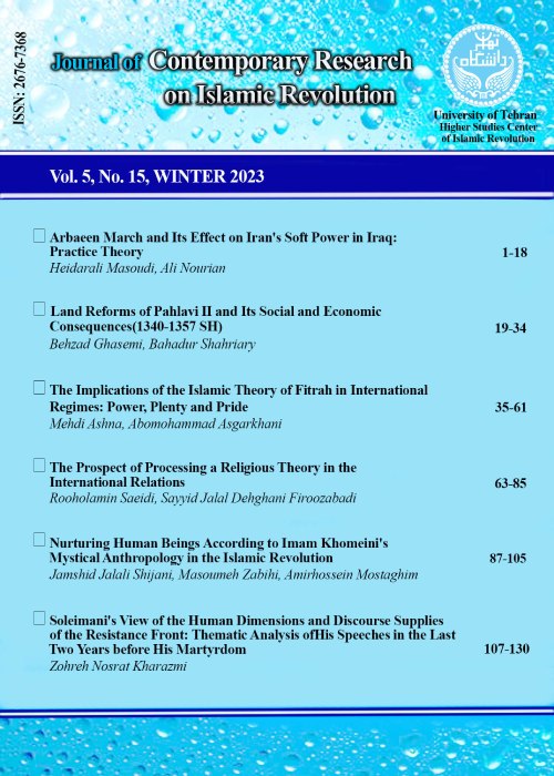 Contemporary Research on Islamic Revolution - Volume:5 Issue: 15, Winter 2023