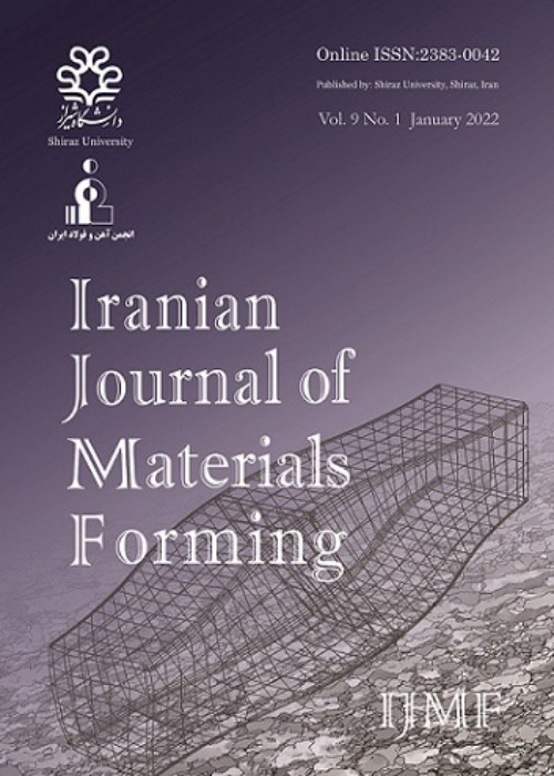 Iranian Journal of Materials Forming - Volume:10 Issue: 1, Winter 2023