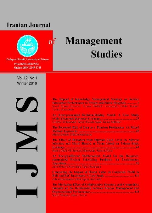 Management Studies - Volume:16 Issue: 3, Summer 2023