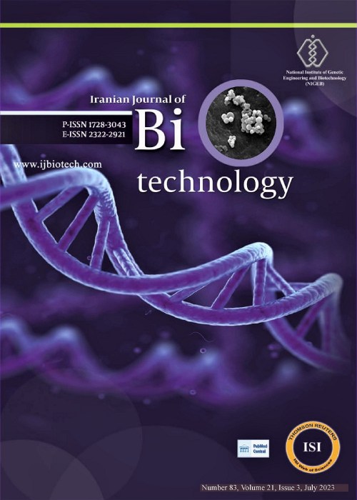 Biotechnology - Volume:21 Issue: 3, Summer 2023