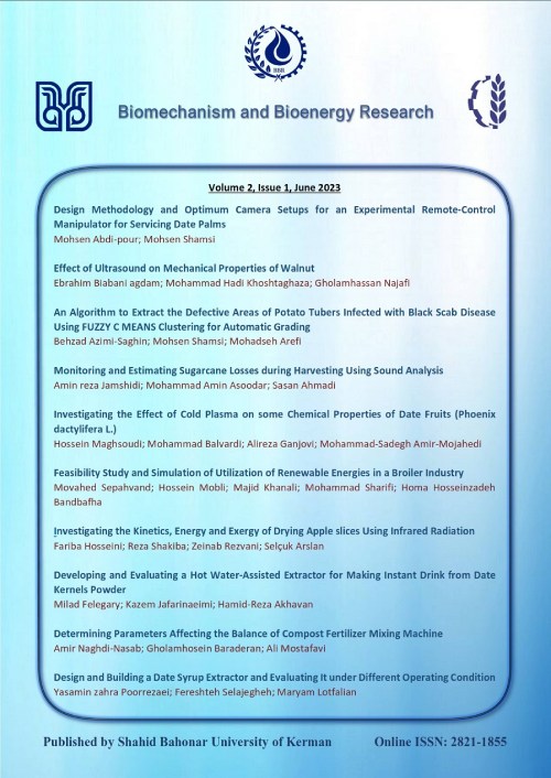Biomechanism and Bioenergy Research - Volume:2 Issue: 1, Winter and Spring 2023