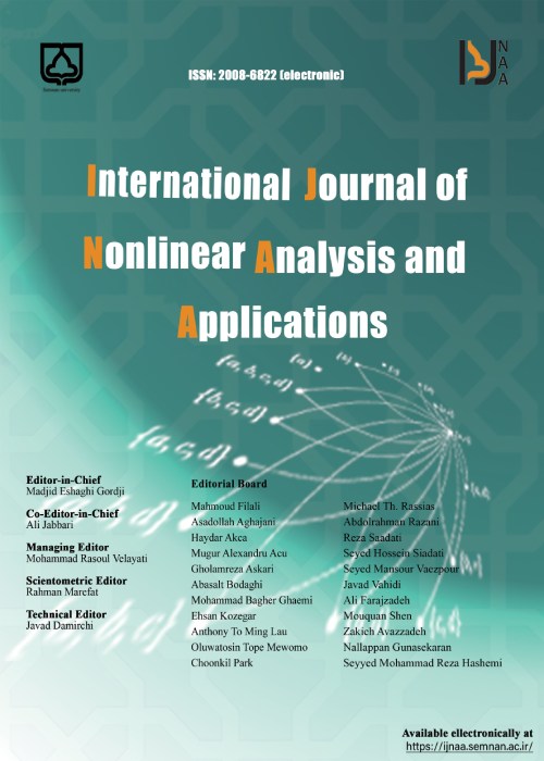 Nonlinear Analysis And Applications - Volume:14 Issue: 2, Feb 2023