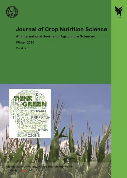 Crop Nutrition Science - Volume:6 Issue: 1, Winter 2020
