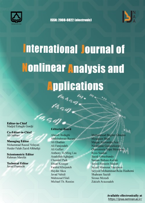 Nonlinear Analysis And Applications - Volume:14 Issue: 10, Oct 2023