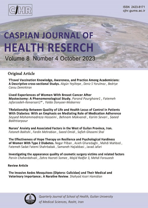 Caspian Journal of Health Research - Volume:8 Issue: 4, Dec 2023