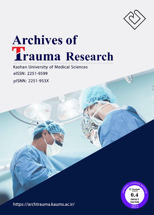Archives of Trauma Research - Volume:12 Issue: 4, Oct-Dec 2023