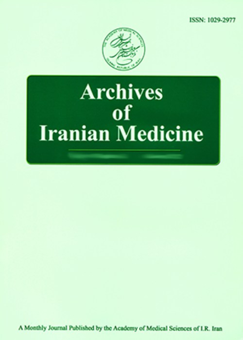 Archives of Iranian Medicine - Volume:26 Issue: 11, Nov 2023