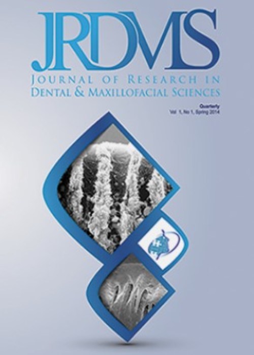 Research in Dental and Maxillofacial Sciences - Volume:8 Issue: 4, Autumn 2023