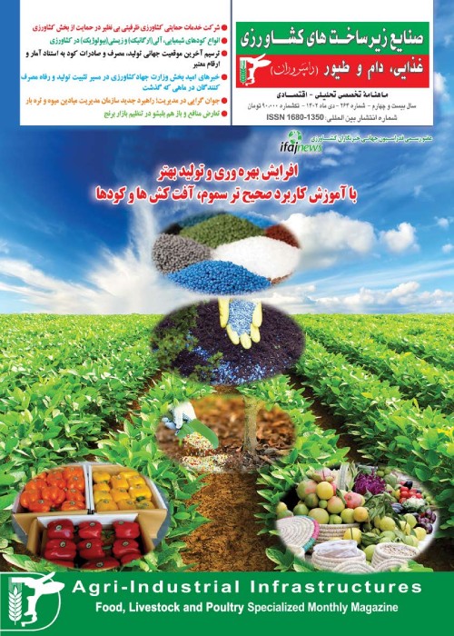صنایع زیرساخت های کشاورزی، غذایی، دام و طیور (دامپروران) - پیاپی 264 (دی 1402)